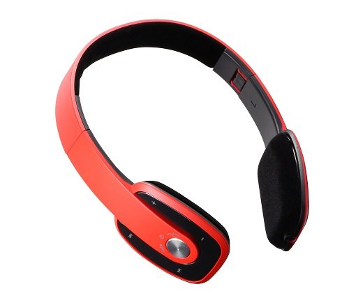 Wireless Bluetooth Sport Stereo Headphone v4.0 Mic for Apple iPhone 7 7Plus 6s 5s 5c 5, iPhone 4s 4, Google Pixel, Pixel XL Samsung Galaxy S7 EDGE S6 S5 S4 S3 Note PC Laptops Bluetooth Devices (RED)