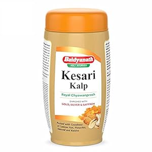 Baidyanath Kesari Kalp Royal Chyawanprash 1 kg – Enriched with Gold, Silver and Saffron