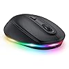 Seenda Wireless Bluetooth Mouse for Laptop, LED Rechargeable Silent Bluetooth Mouse for Computer, Compatible with Mac…