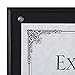 Dax 8.5 x 11 Black Certificate Award Plaque Board Slide In with Plexi Glass