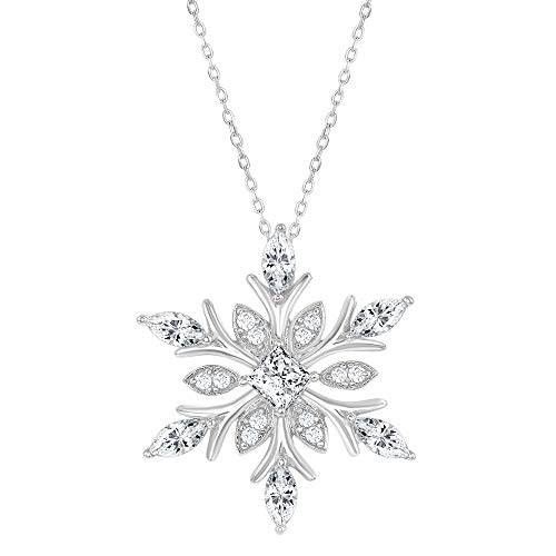Sterling Silver Snowflake/Heart 