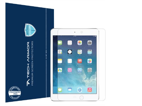 Tech Armor Apple iPad Air High Defintion (HD) Clear Screen Protectors - Maximum Clarity and Touchscreen Accuracy [2-Pack] Lifetime Warranty