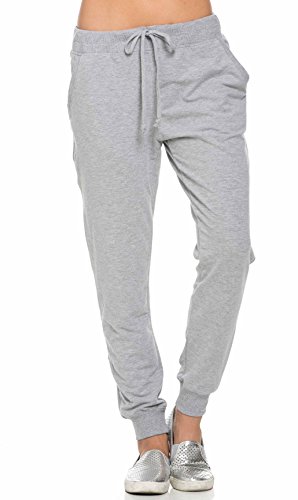 Classic Drawstring Jogger Pants, Gray, Medium