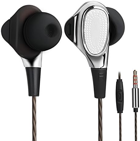 Dual Symphonic Drivers In Ear Earbuds - InnerSound ErgoFit Hifi Earphones with Mic &amp; Multifunction Remote Control, Ergonomic Comfort-Fit for iPhone, iPad, Android, MP3, MP4, 3.5mm