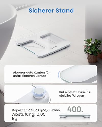 Personenwaage, Körperfettwaage mit großem Display