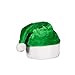 Windy City Novelties - Green Plush Christmas Santa Hat | St. Patrick’s Day Party Supplies Santa Costume Accessories Funny Hats for Men and Women.