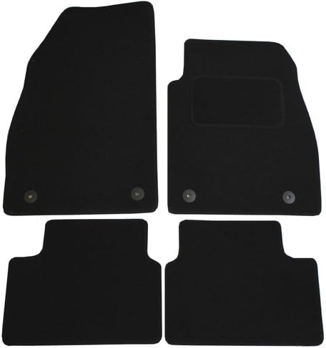 Fully Tailored Carpet Car Mat, Set of 4, Black