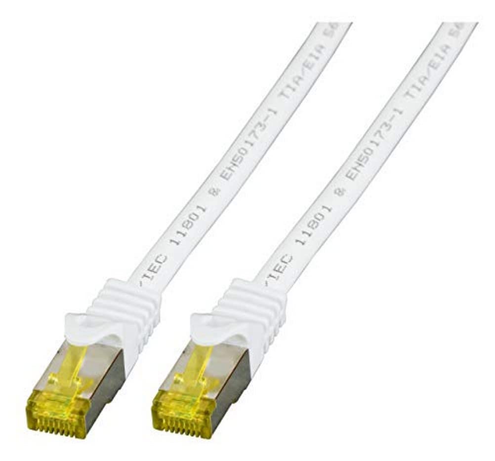 Patch Cable Cat.7 Plug RJ45 6 A S/FTP LSZH 0.5 m White