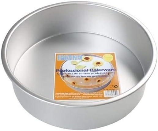 PME RND073 Anodised Aluminium Round Cake Pan 7 x 3-Inch Deep , Silver, 7 inch - Image 4