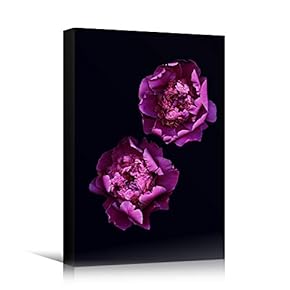 signwin Canvas Wall Art Purple Arrangement Bouquet Expressive...