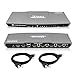 TESmart KVM Switch 4 Port HDMI | 4K 60Hz Ultra HD | Multimedia with Audio Output [Connect Multiple PCs, Laptops, Gaming Consoles to 1 Video Monitor, Keyboard & Mouse] Includes 2 Cables w/USB & Remote