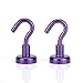 Magician& 25LB Magnetic Hooks - 6 Assorted Colors Strong Powerful Heavy Duty Neodymium Magnet Hooks - Great for Refrigerator, Home, Kitchen, Store, Door Coat Hook, Grill Utensils, Office or Warehouse