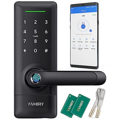 Keyless Entry Door Lock, Smart Lock for Front Door, Fingerprint Door