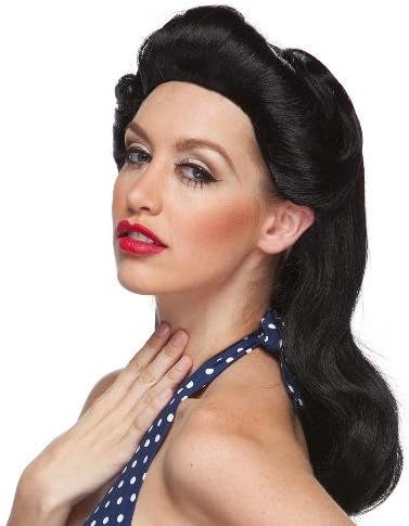 Auburn 40's Pinup Girl Synthetic Hair Wig