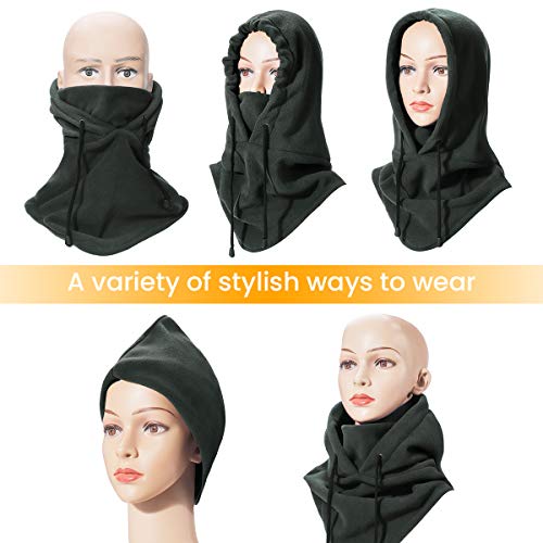 MOHOO Balaclava Face Mask Windproof Ski Mask Multifunction Balaclava Full Cover Mask Fleece Fabric for Cold Weather Winter Outdoor Sport Motorbike Skiing Snowboarding Mountain Camping Hiking