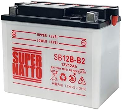 Amazon 初期補充電済み Super Natto Sb12b B2 Yb12b B2 Gm12b 4b互換 バイク用バッテリー 開放型 Gsx250e Katana Gsx250eh Lh T Gsx250l Gsx400e Katana バイクバッテリー 車 バイク