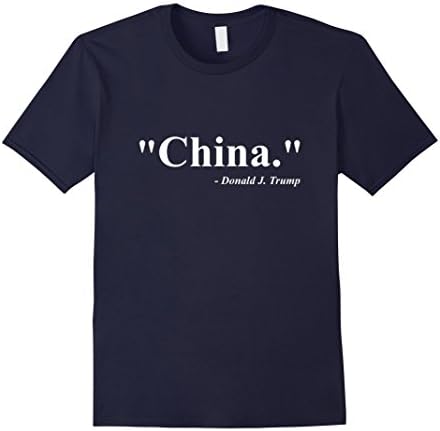 Men's China Donald Trump Shirt Large Navy