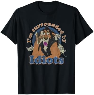 M*I様 LION KING Scar 90s Tシャツ Amazon.com: Disney The Lion King Scar I'm Surrounded by Idiots