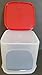 Tupperware Modular Mate Square 3 Container. Red Seal