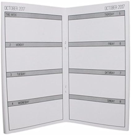 2017 / 2018 Week on Two Pages Planner - Customized Dated Traveler’s Notebook Inserts