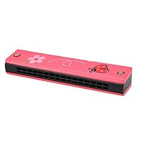 Wooden Harmonica for Kids - Kids Musical Instrument Educational Music Toy for Beginner, Students, Kids Gift, Professional (♥ F)