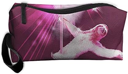 Portable Durable Waterproof Travel Bag Sexy Funny Pole Dancing Stripper Sloth Home Makeup Toiletry Cosmetic Pencil Medicine Bag
