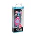 ReTrak Retractable Stereo Earbuds, Neon Pink/Blue (ETAUDNPKBU)
