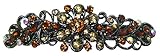 Large Crystal Barrette OR86800-1dark
