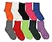Somenell Womens Cotton 10 Pack Seamless Diabetic Colorful Crew Socks