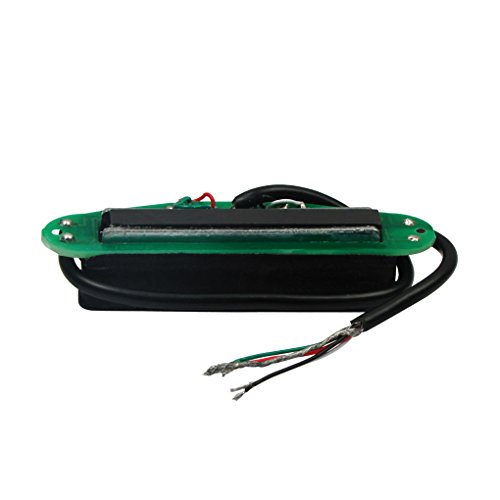 FLEOR Dual Rail Humbucker Electric Guitar Pickup Double Coil Pickup Electric Guitar Parts Low Noise, Black Color