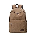 MiCoolker Multifunctional Satchel Bag for Students Vintage Canvas Backpack for Teenagers Classic Shoulders Bag for Travel Hinking Rucksack