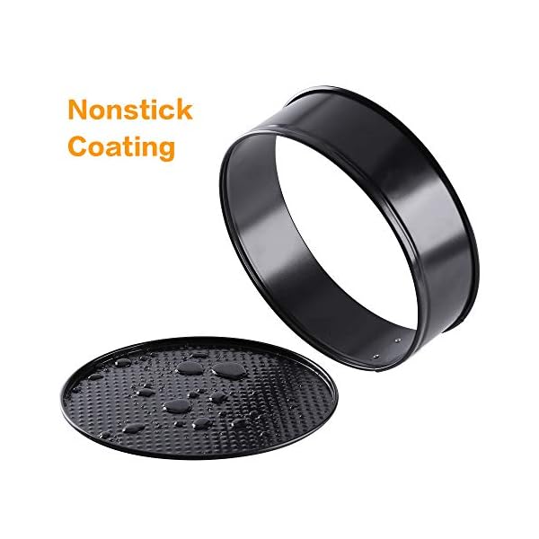 3-Pieces-Non-Stick-Springform-Cake-Pans-Blkthun-Professional-Round-Cake-Mold-and-Baking-Bakeware-Set-with-Removable-Bottom-101823-cm 3 Pieces Non-Stick Springform Cake Pans - Blkthun, Professional Round Cake Mold and Baking Bakeware Set with Removable Bottom - 10/18/23 cm
