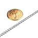 MOWOM Silver Tone 3.5mm Wide Stainless Steel Necklace Chain Rolo Cable Link 14~40 Inch