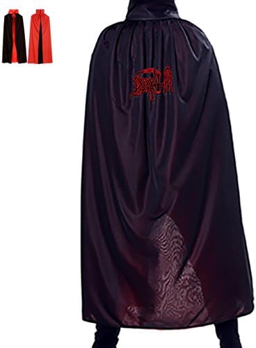 Death Logo Halloween Children Adult Cosplay Costume Cloak Cape Mantle