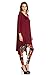 Frumos Womens 3/4 Sleeve High Low Loose Casual Tunic Dress Made In USA