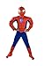 Monika Fashion world Spiderman Costume Boys Kids Light up Size S M Free MASK 4 5 6 7 8 9 (6-8)