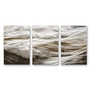 Wave Home Artwork for Living Room Bedroom x 3 Panels