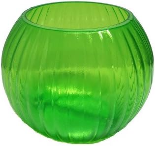 5 1/2in Poly Plastic Lime Green Classic Rose Bowl