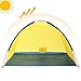 Semoo Beach Tent Easy Set Up 2-Person Sun Shade Shelter, Lightweight & Water Resistant with 4 Sand Bags