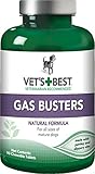 Vet's Best Gas Busters Dog Supplements | Gas, Bloating, Constipation Relief and Digestion Aid for Dogs | 90 Chewable Tablets