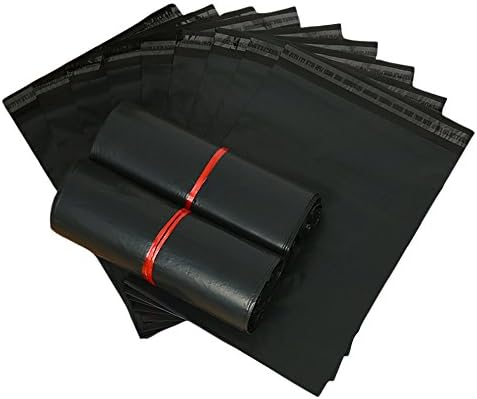 50 Count #1 6 x 9 Inch Oknuu Packaging Supplies Black Poly Mailers Self-Sealing Shipping Envelopes Plastic Mailing Bags 2.5 Mil Thickness 6"x9" (50 Pack)