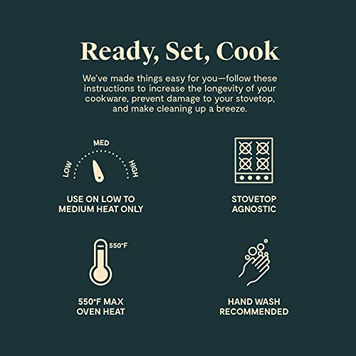 Caraway Nonstick Ceramic Cookware Set (12 Piece) Pots, Pans, Lids and Kitchen Storage Non