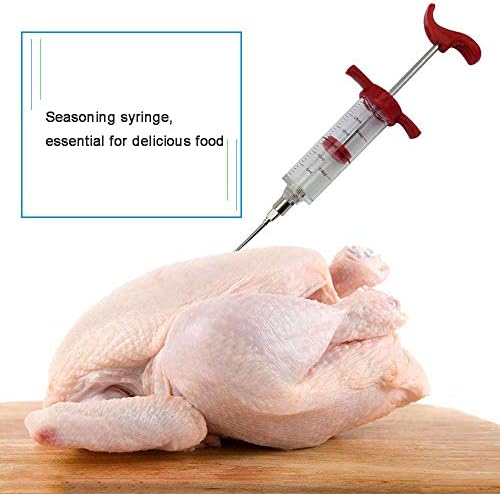 NANHAI Meat Marinade Flavor Injector Syringe,Seasoning Injectors, Turkey Chicken Cooking Meat Poultry for Kitchen Cooking Tools