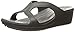 crocs Women's Sanrah Wedge Sandal, Black/Graphite, 7 M US