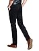 Match Mens Slim-Tapered Flat-Front Casual Pants(Black,34)
