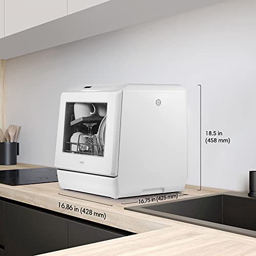 Portable Washing Machine Countertop, With L Built-in Water Tank