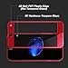 iPhone 8 Plus 7 Plus Screen Protector, Villstar Red Tempered Glass Screen Protector Film Full Coverage for iPhone 8 Plus / 7 Plus 3D 9H Anti Fingerprint Bubble Free (Soft Plastic Edge+Tempered Glass)