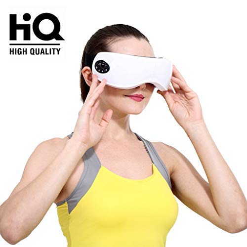 Eye Massager Machine - Electric Eyes Relax Therapy with Wireless Digital Heat Music Relief Rechargeable Vision Care Device