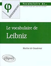 Le  vocabulaire de Leibniz