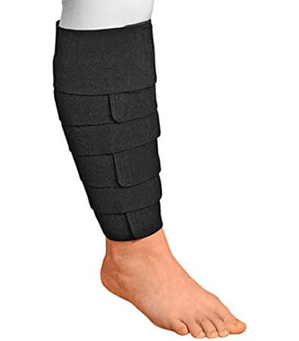 ReadyWrap Foot SL Compression Sleeve - Ankle & Foot Support, Beige, X-Large | Fits In Shoes, Low Profile